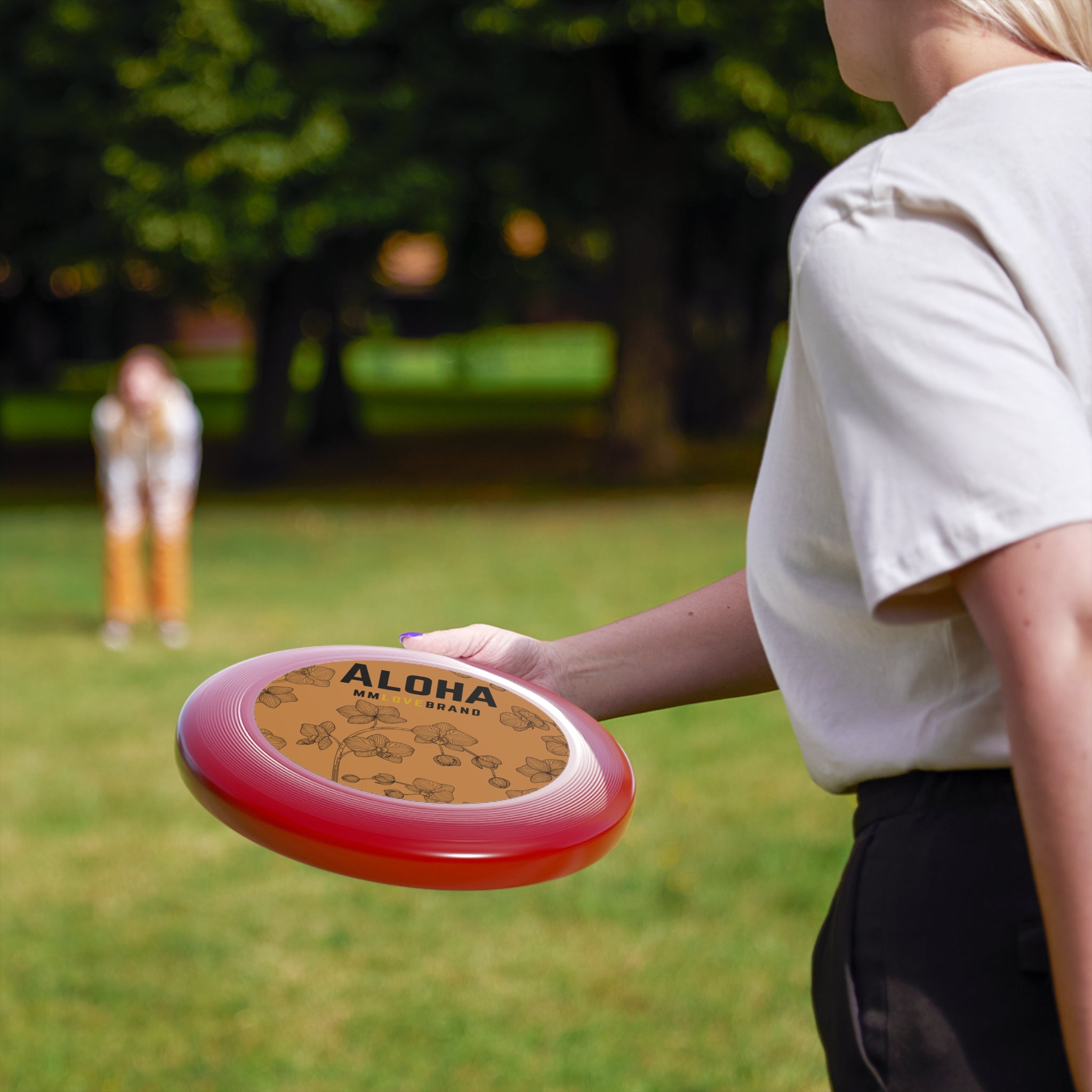 MMLoveBrand  Aloha Orchid Wham-O Frisbee | Aloha Frisbee | Orchid Lover Frisbee | MMLoveBrand