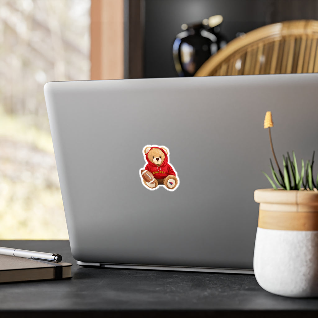 Game Day Bae Bear Vinyl Decal | Football Sticker | Bay Area Vibes & Sports Collection | Bae Bear Collection | MMLoveBrand