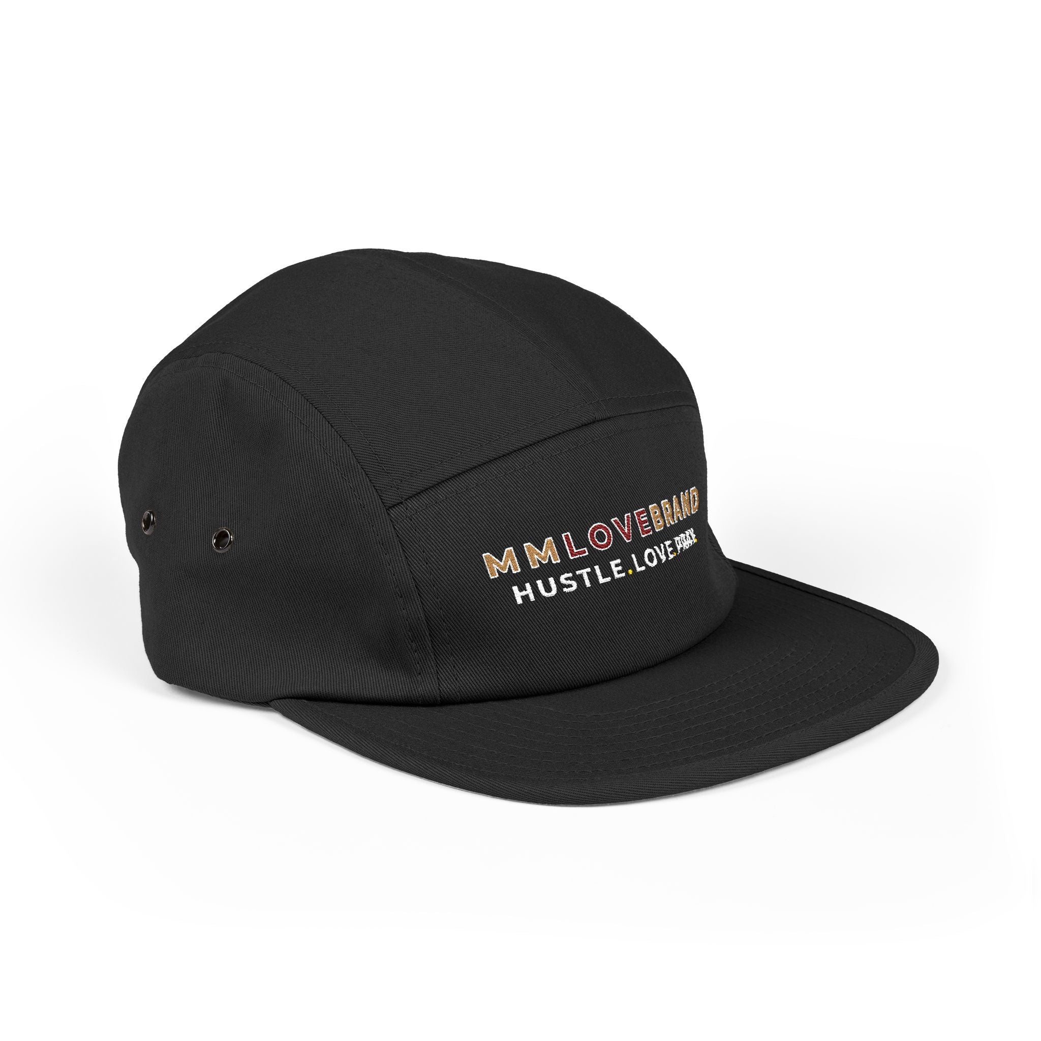 Hustle Love Pray 5 Panel Cap (Embroidery)| Bay Area Vibes & Sports Collection | Don't Give Up Collection | MMLoveBrand
