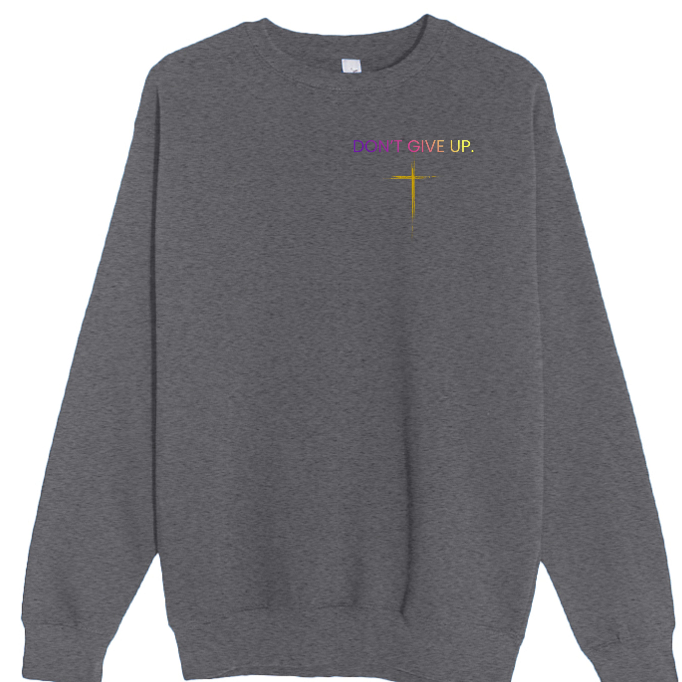 CHARCOAL HEATHER - LS14004 - FRONT