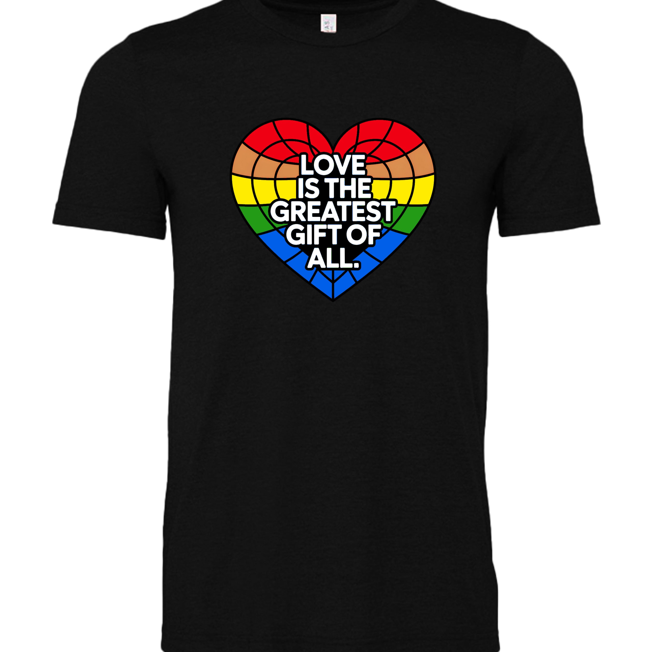 BLACK HEATHER - 3001CVC - FRONT