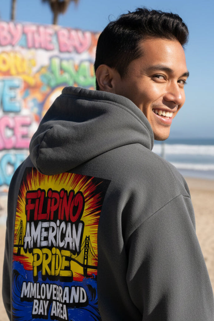 Fil Am Swag Hoodie | Filipino American Pride Hoodie | Bay Area Entrepreneurs | Bay Area Vibes & Sports Collection | MMLoveBrand