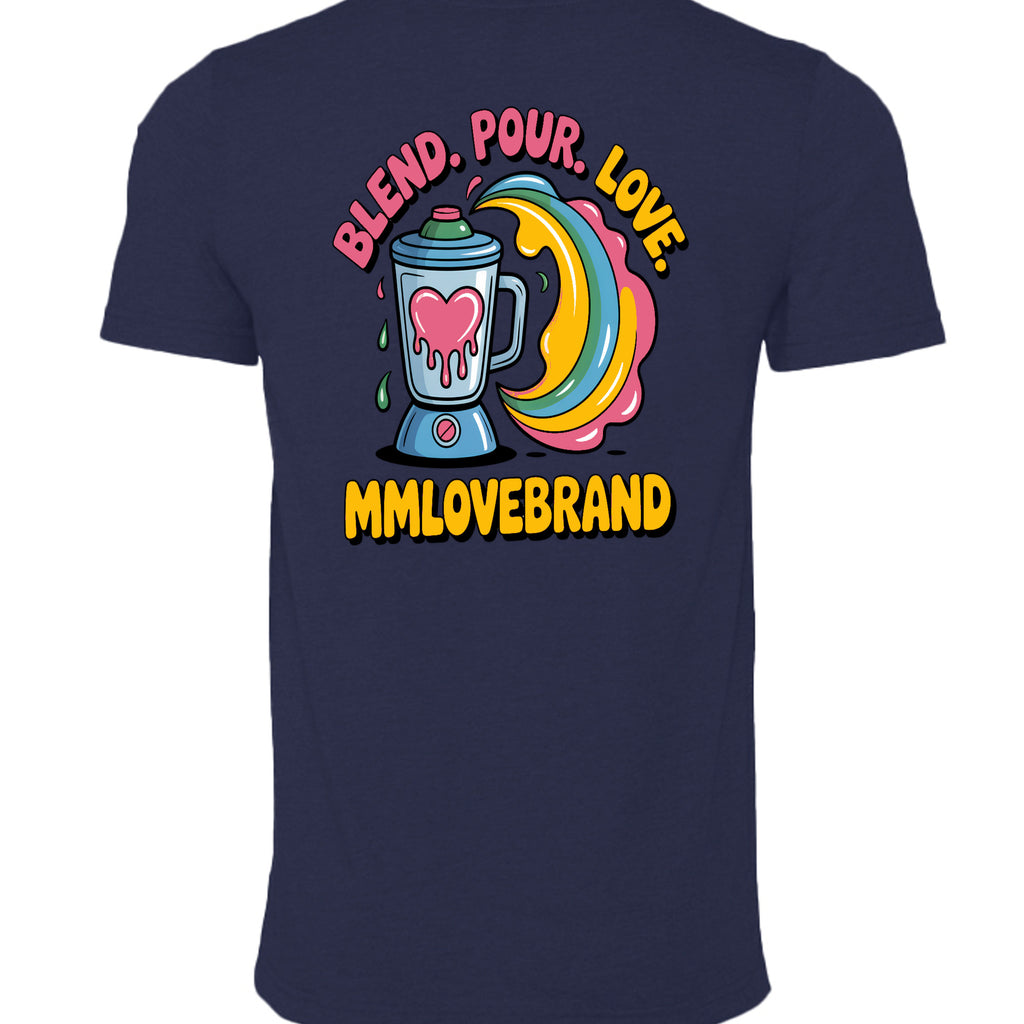 Solid Navy Blend - 3001CVC - BACK