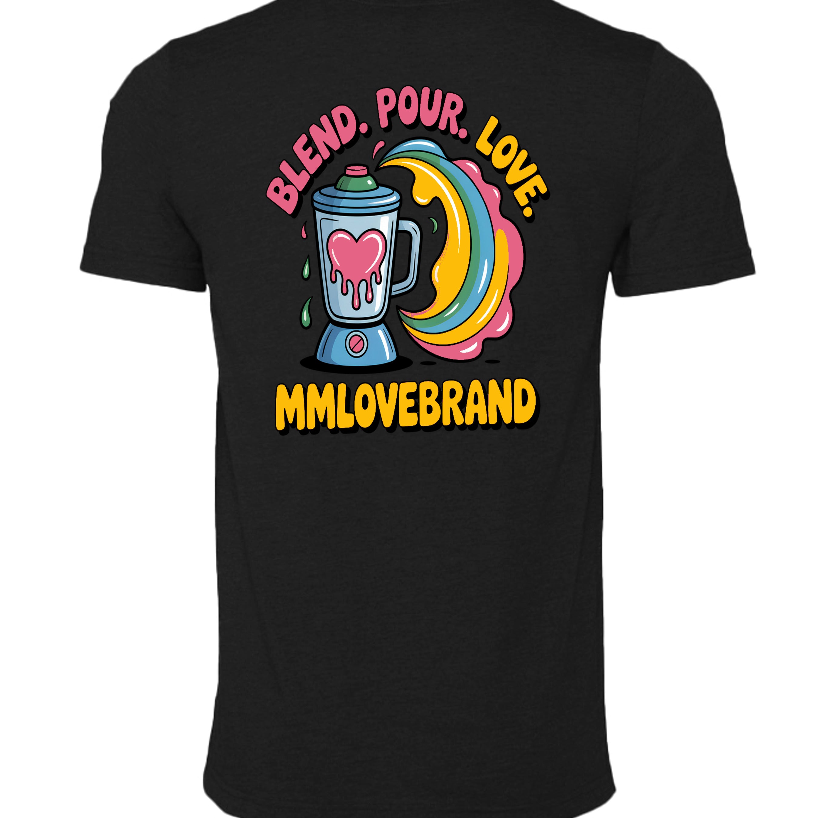 Solid Black Blend - 3001CVC - BACK