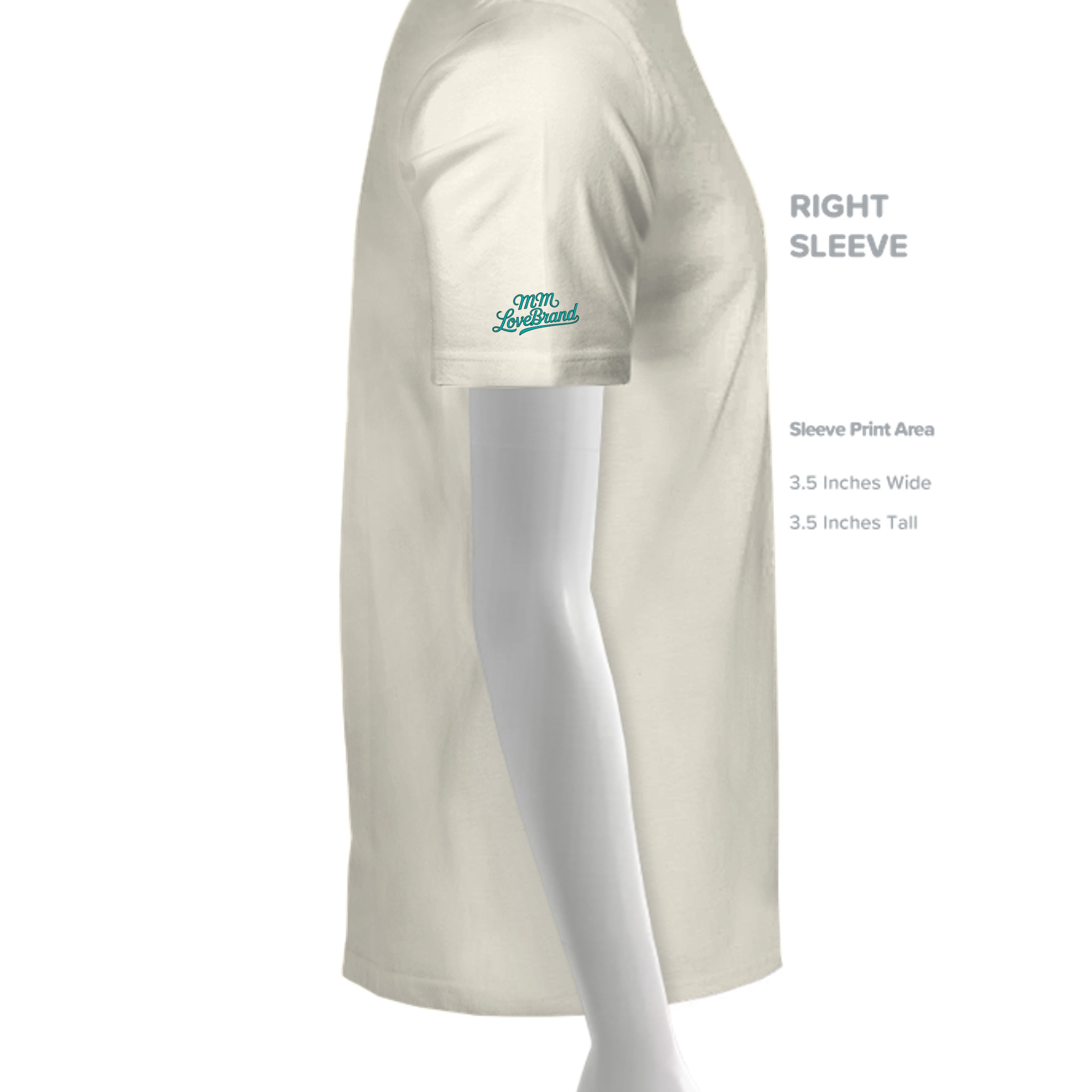 Heather Oatmeal - 3001CVC - SLEEVE_RIGHT
