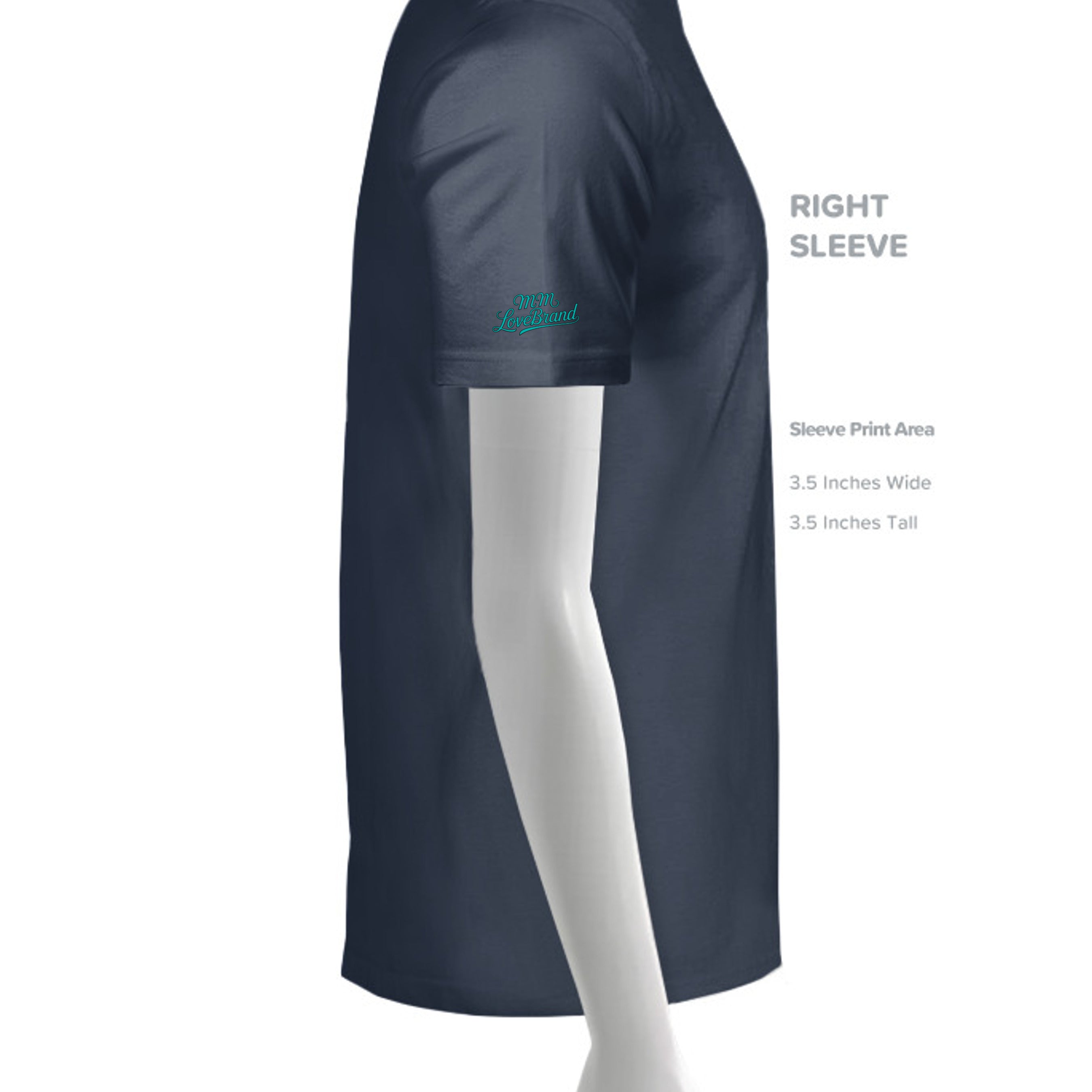 Solid Navy Blend - 3001CVC - SLEEVE_RIGHT