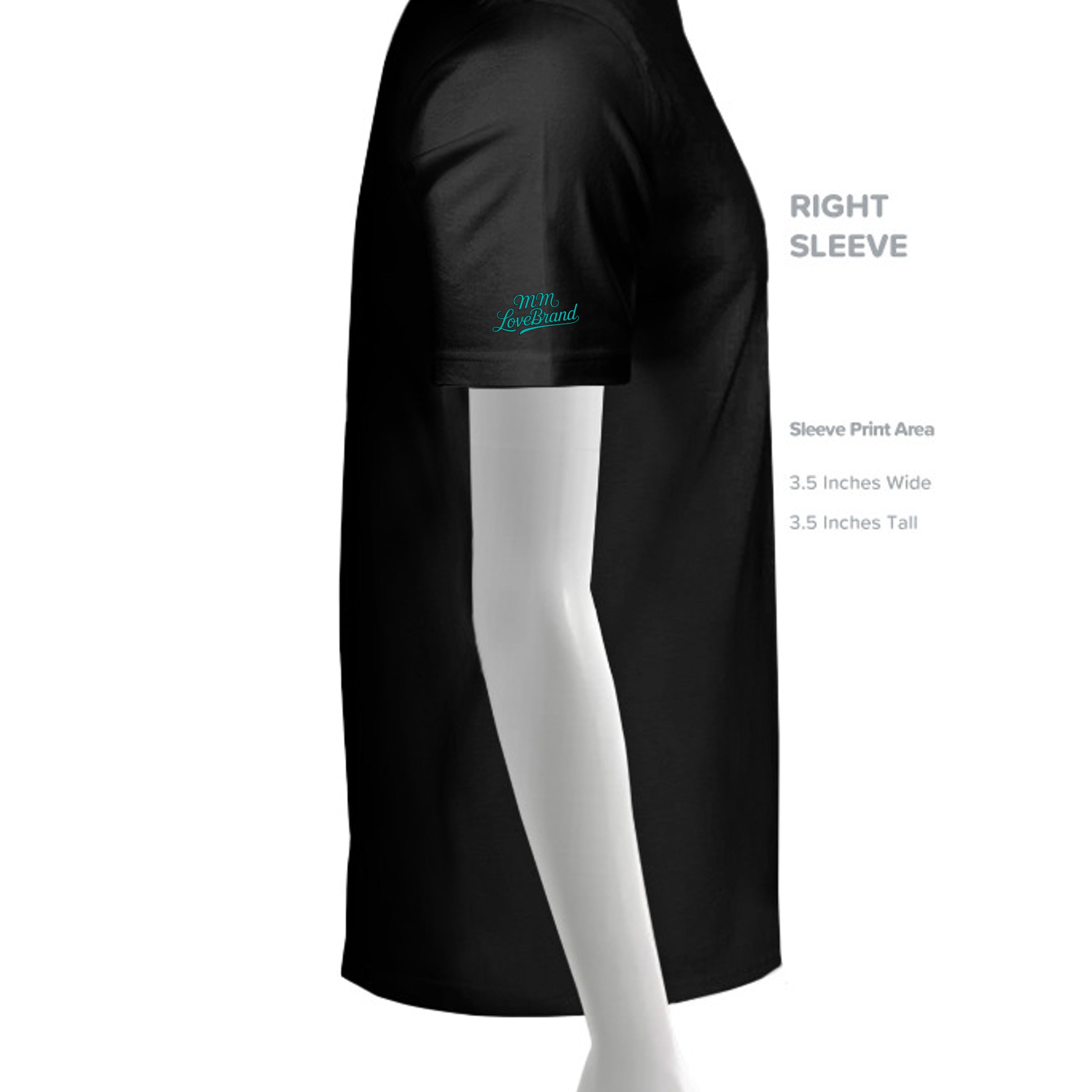 Solid Black Blend - 3001CVC - SLEEVE_RIGHT