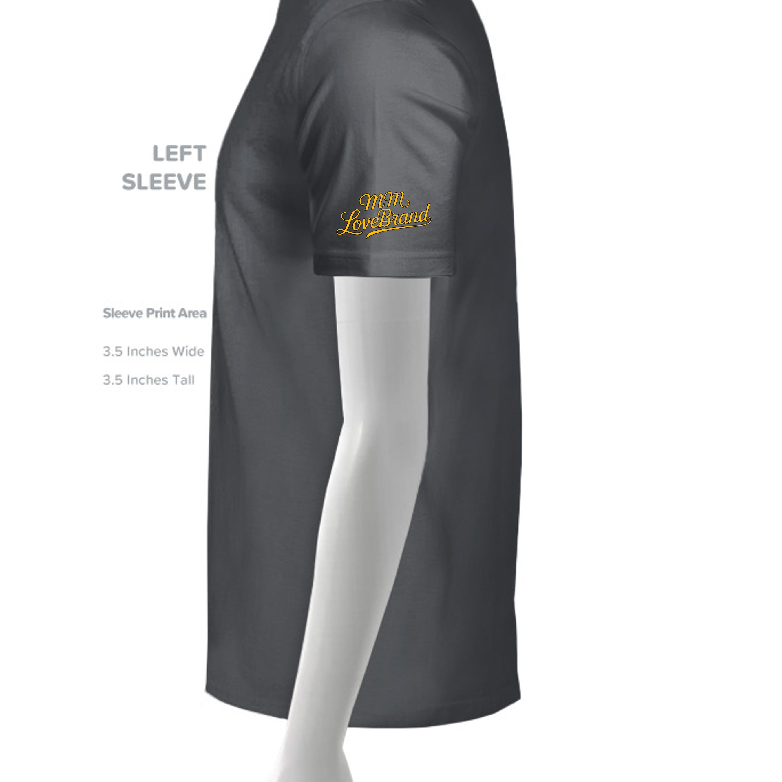 CHARCOAL HEATHER - 518T - SLEEVE_LEFT