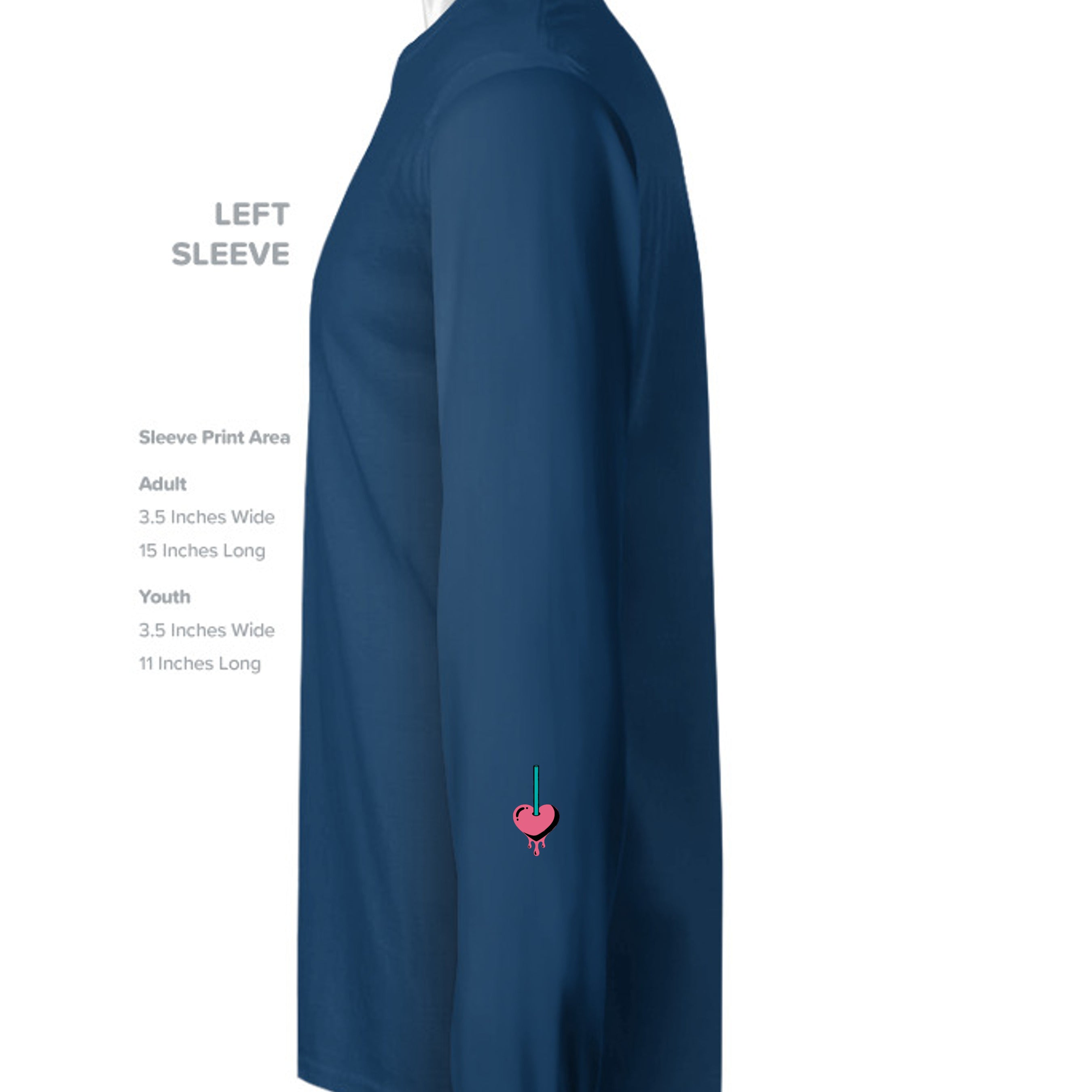 SEA BLUE - RF496 - SLEEVE_LEFT